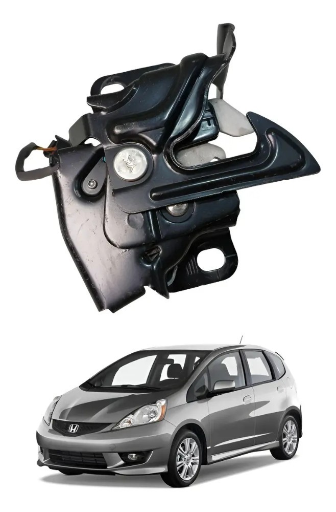 Tranca fechadura trava capô honda fit 2009 2014