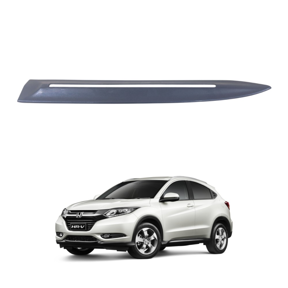 Friso porta traseira direita honda hrv 2016 2021 azul escuro