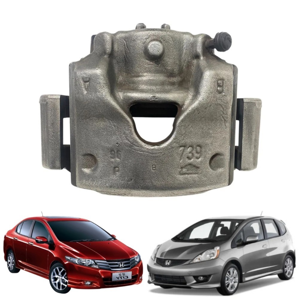 Pinça freio dianteira esquerda honda fit 2009 2014 52252