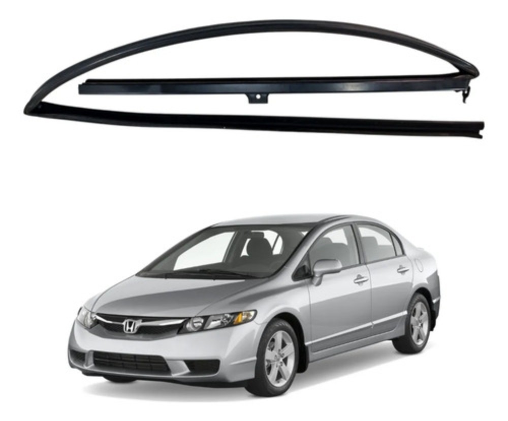 Canaleta porta traseira direita honda civic 2007 2011