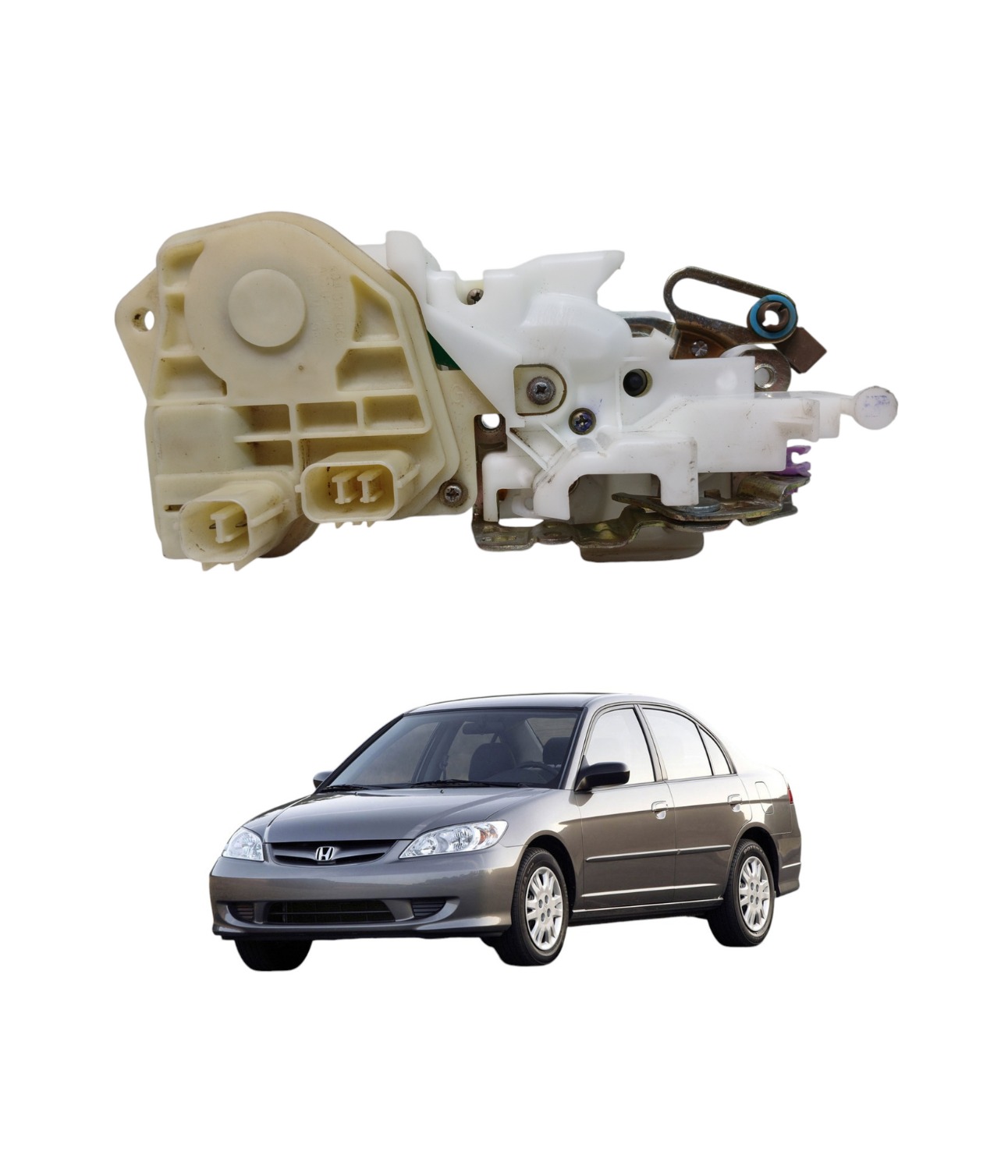 Tranca Porta Dianteira Direita Honda Civic 2001 2006 1760