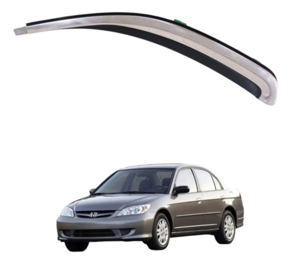 Friso porta traseira esquerda honda civic 2001 2006 49756