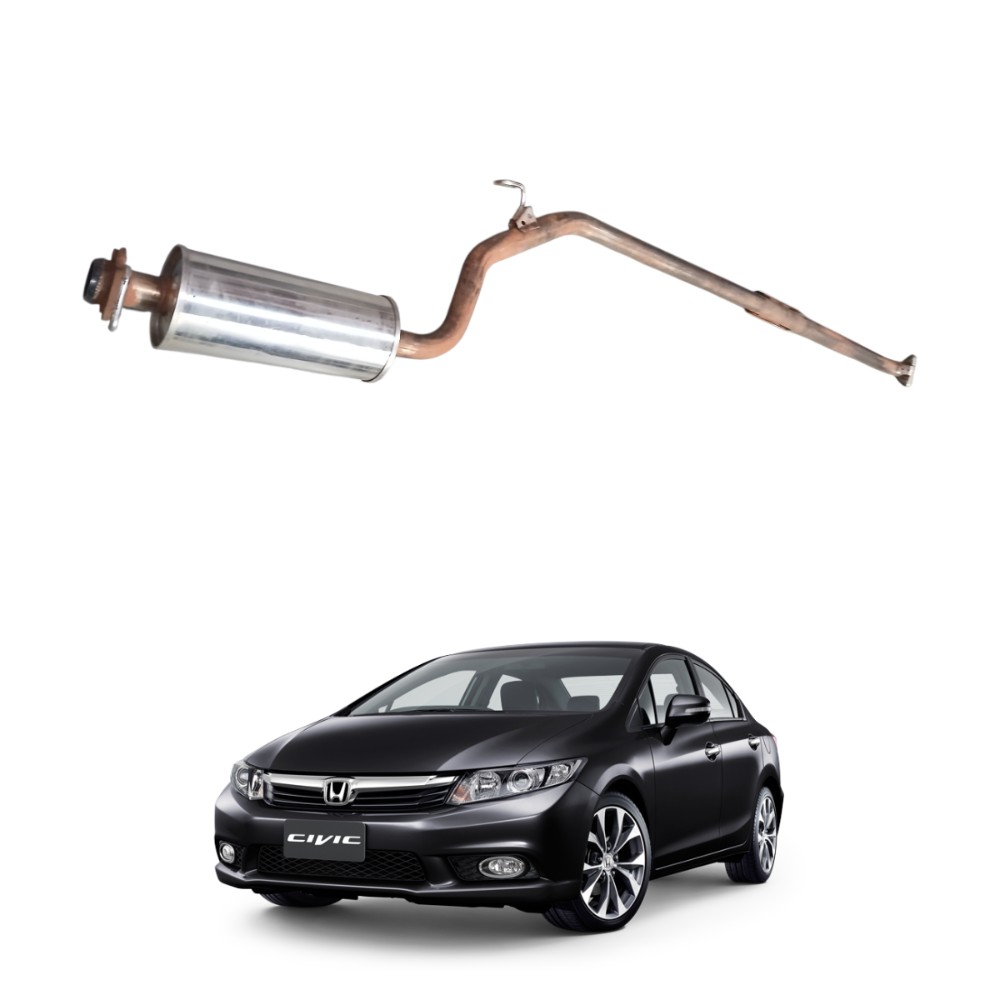 Escapamento Traseiro Honda Civic 2012 2016