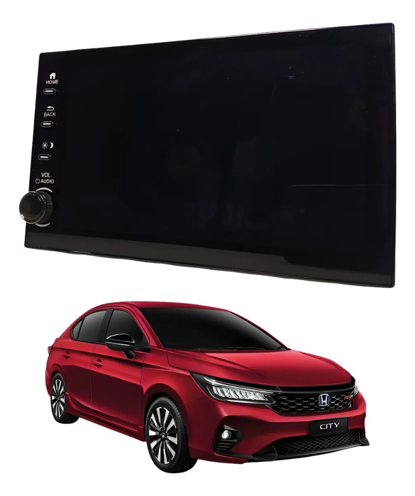 Central multimidia honda city 1.5 2022 2024