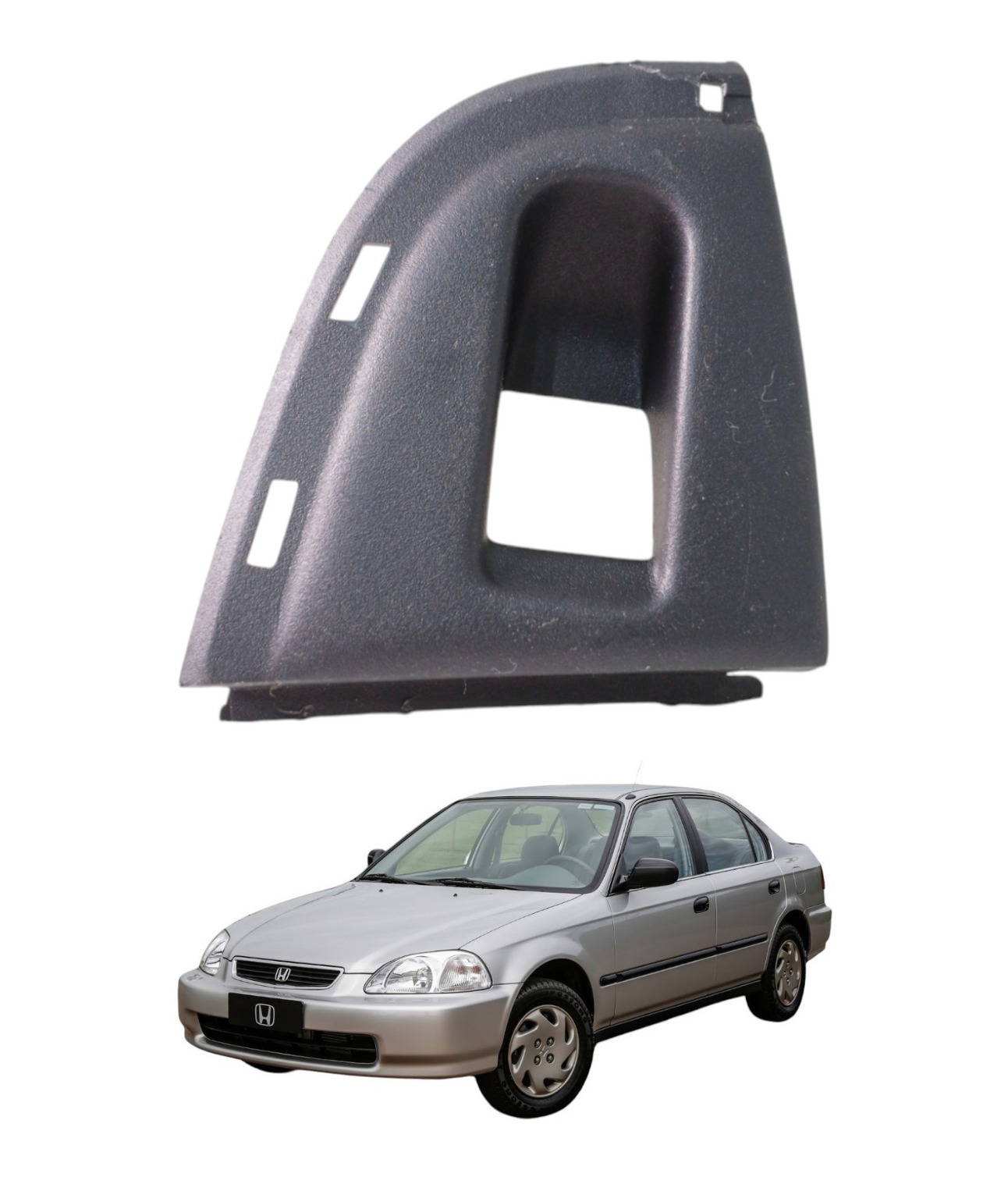 Moldura Comando Vidro Diant Direito Honda Civic 1996 E5819
