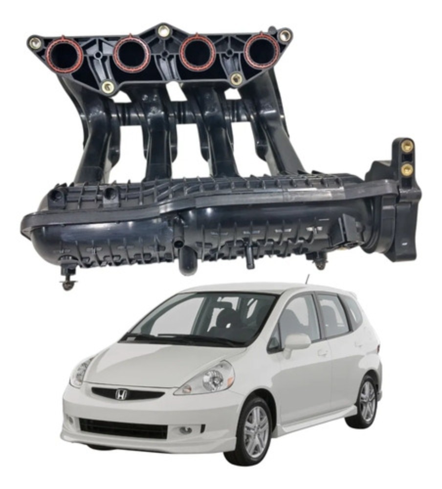 Coletor admissão honda fit 2004 2008