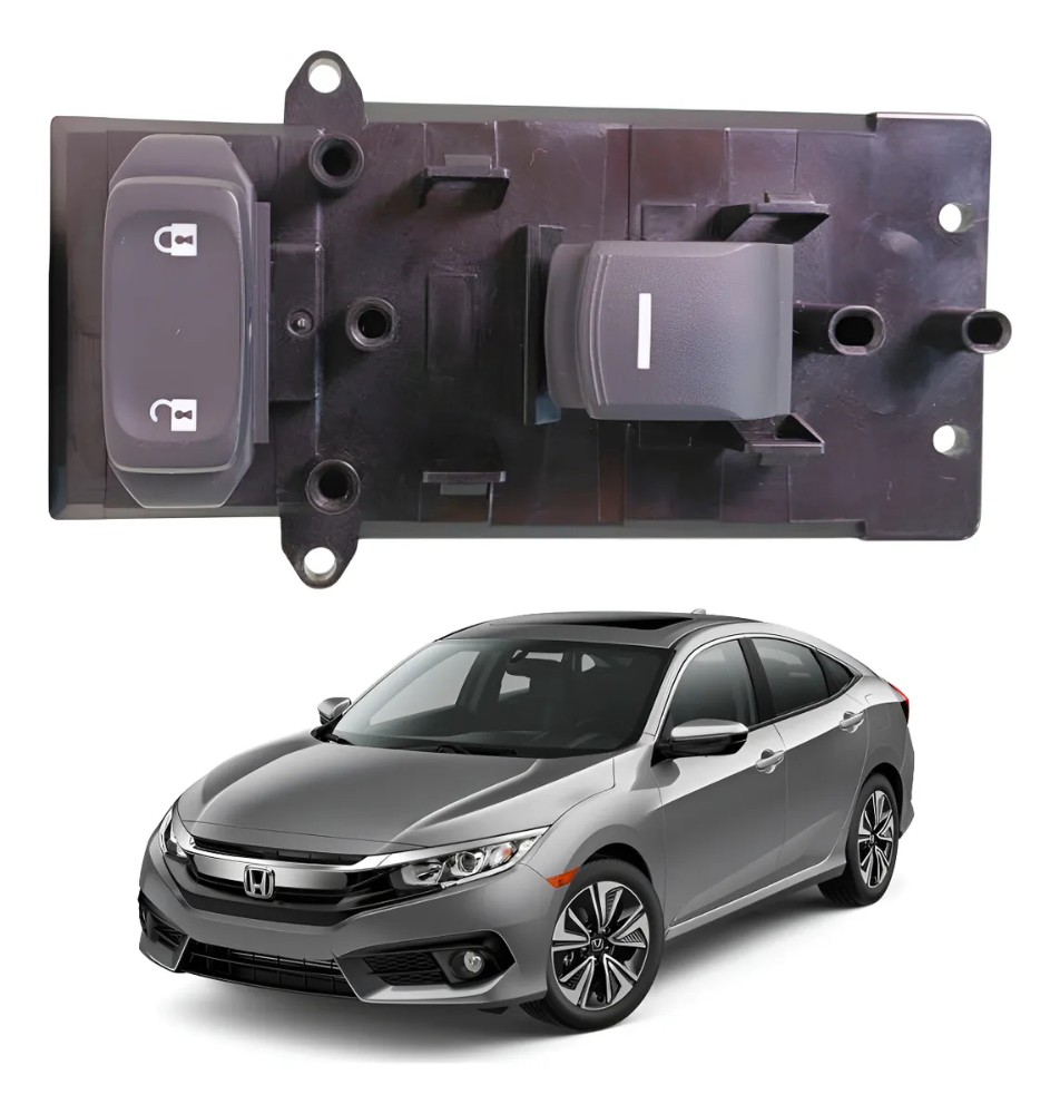 Comando vidro dianteiro direito honda civic 2017 2021 35324