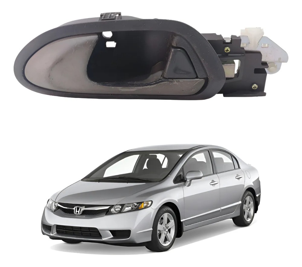 Maçaneta interna dianteira esquerda honda civic 2007 34739