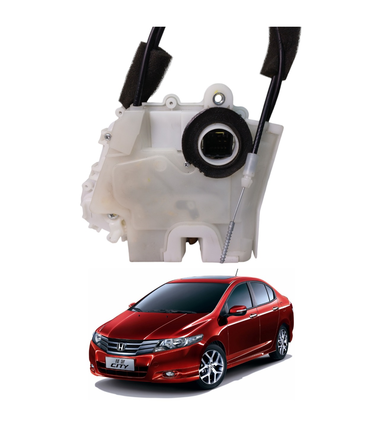 Fechadura Tranca Traseira Direita City 2009 A 2014 E2548