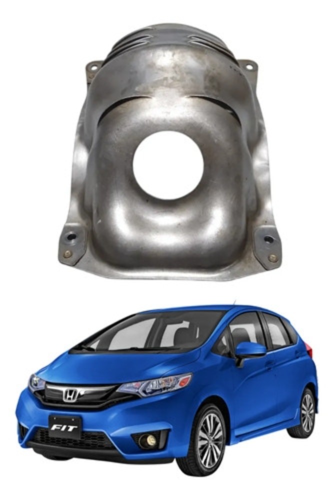 Capa defletor protetor calor catalisador honda fit 2015 2021