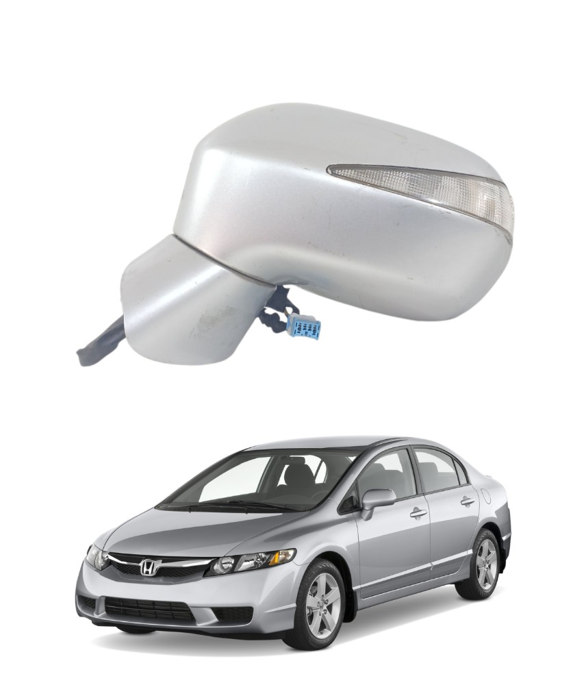 Retrovisor Esquerdo Honda Civic 2007 A 2011 Com Seta E13462