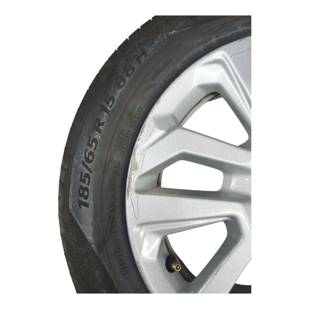 Roda aro 15 pneu meia vida honda fit 2015 2021 6