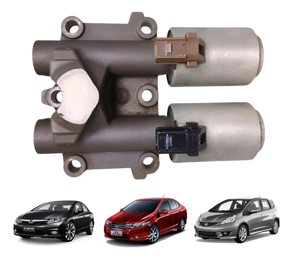 Valvula solenoide dupla Honda City civic fit 2009 2016