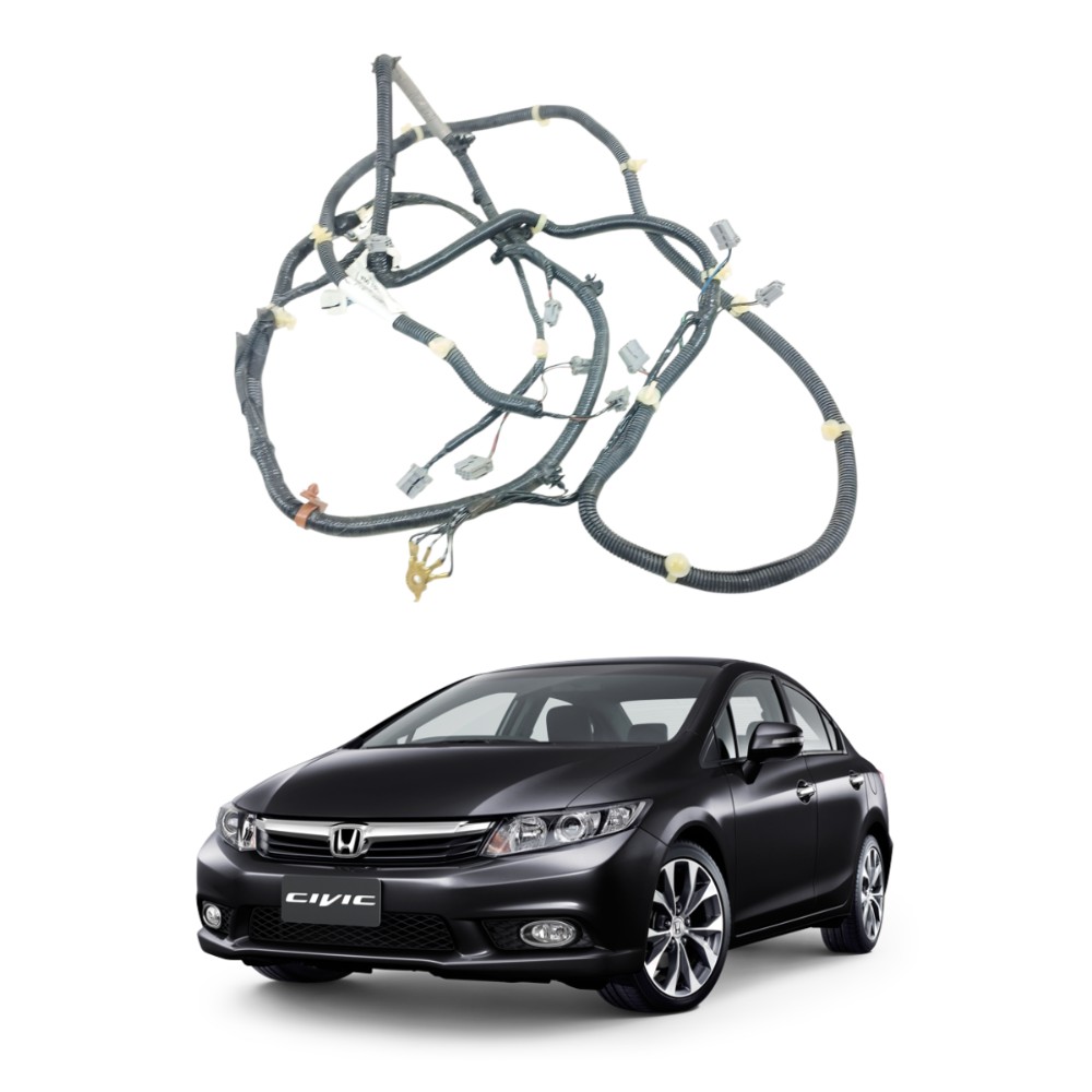 Chicote tampa traseira Honda civic 2012 2016