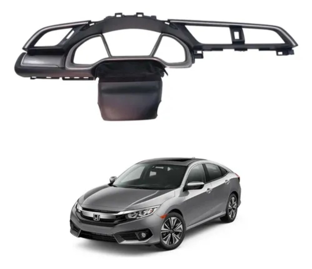 Moldura painel instrumento honda civic 2017 2021 39963