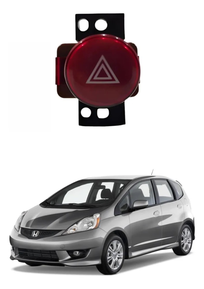 Botao pisca alerta honda fit 2009 2014 51228