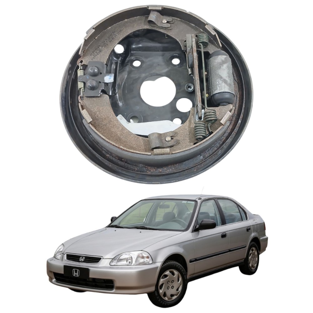 Sapata freio traseira esquerda honda civic 1996 2000