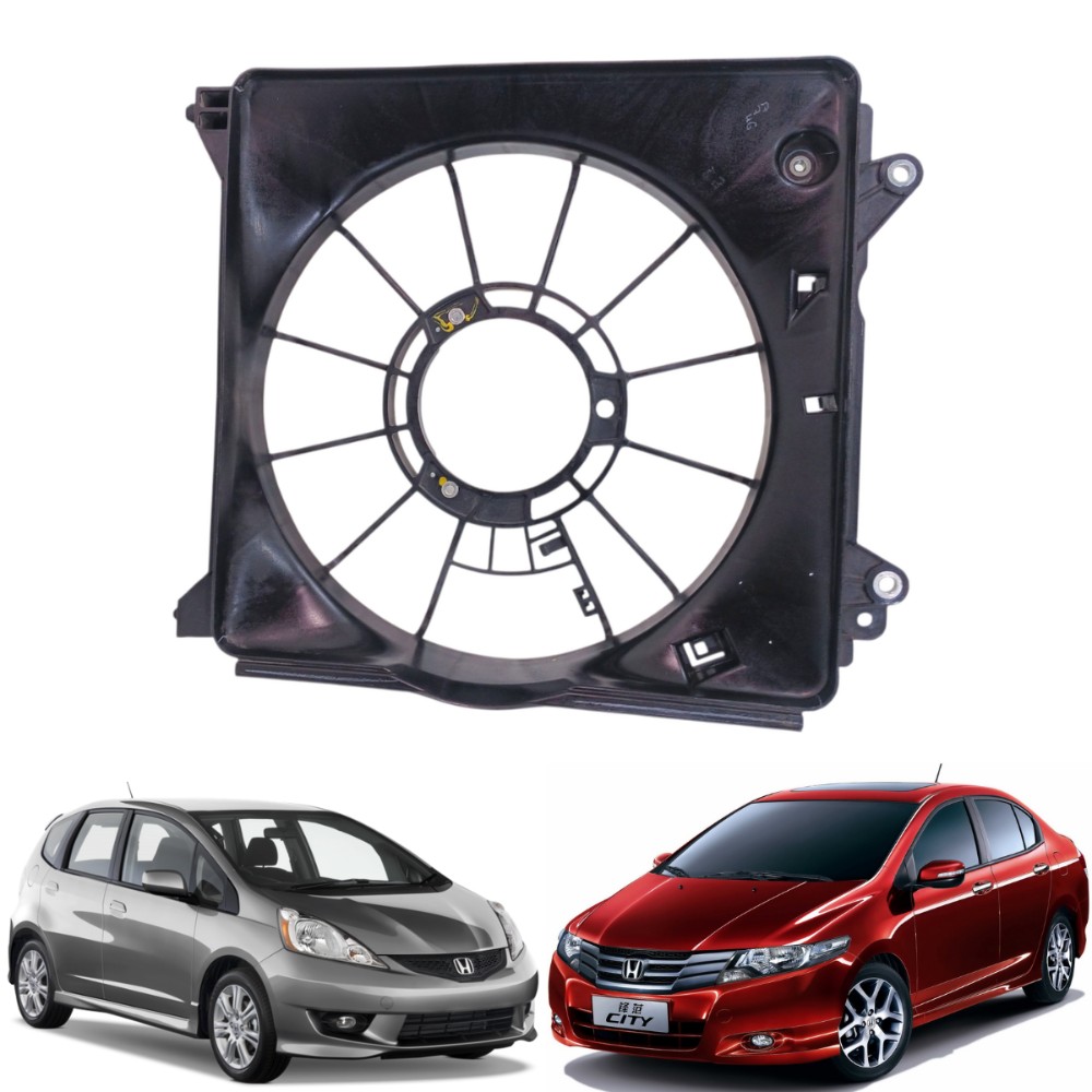 DEFLETOR RADIADOR DIREITO HONDA CITY FIT 2009 A 2014 23389