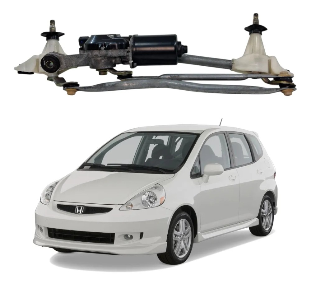 Motor Limpador Parabrisa Honda Fit 2004 2008