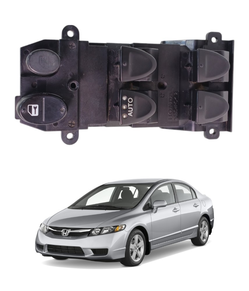 Comando vidro dianteiro esquerdo honda civic 2007 47140