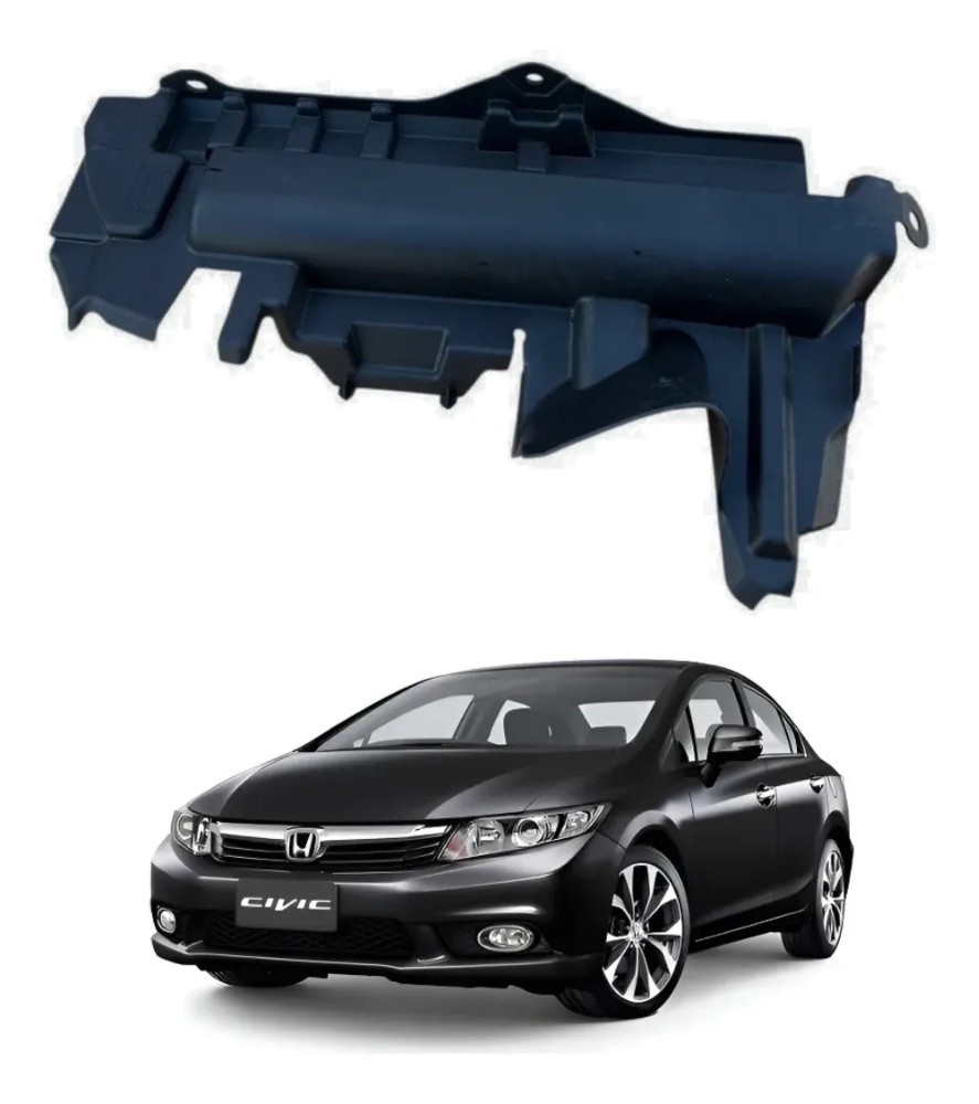 Defletor radiador esquerdo honda civic 2012 2016