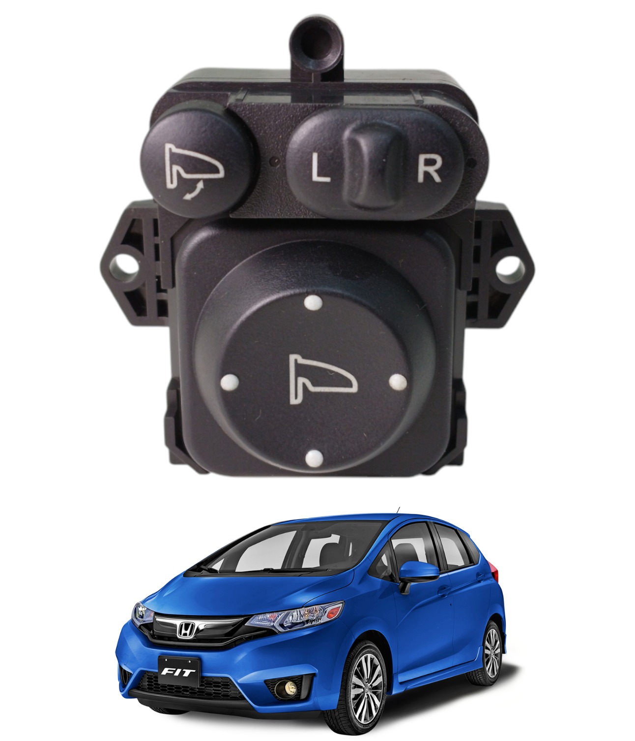 Botão Comando Retrovisor Retrátil Honda Fit 2015 2016 E5366