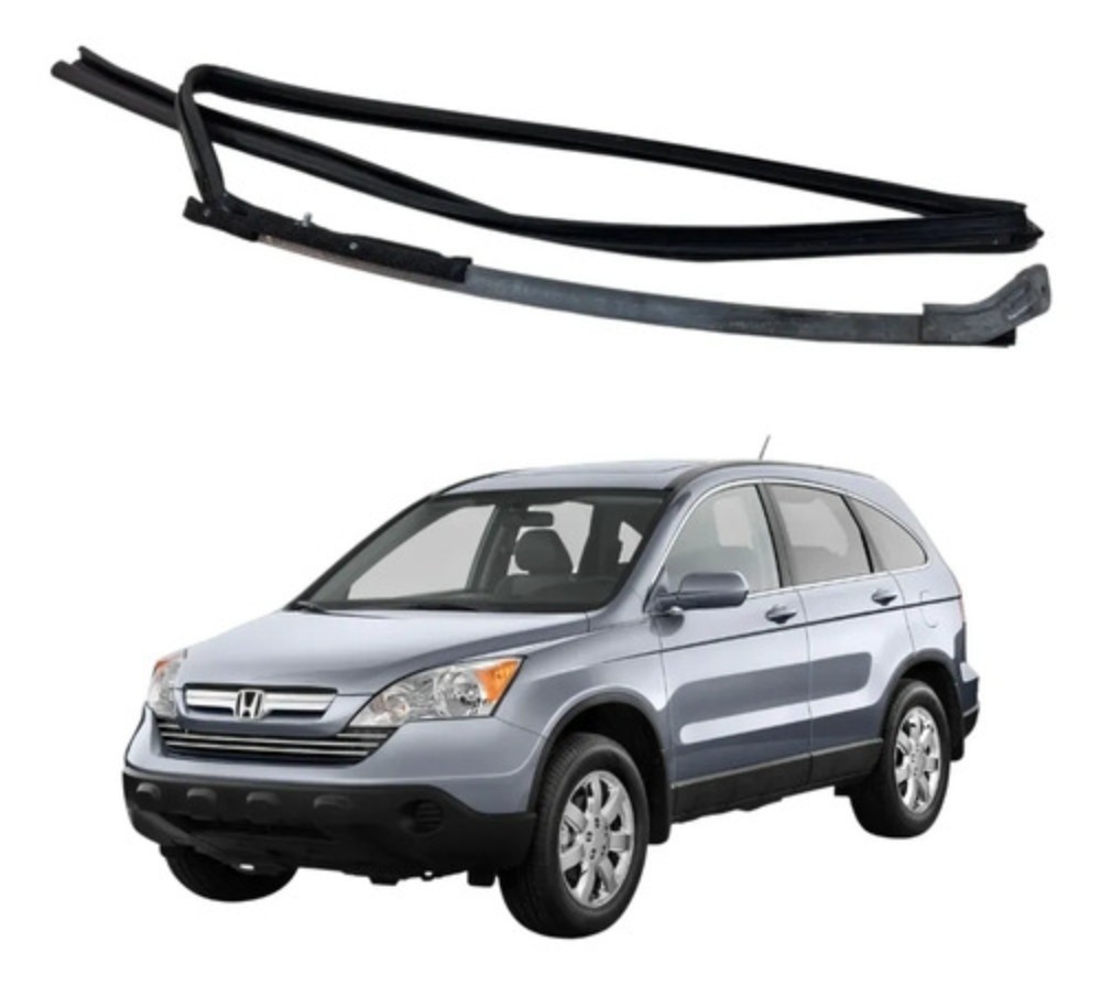 Canaleta porta traseira esquerda honda crv 2007 2011