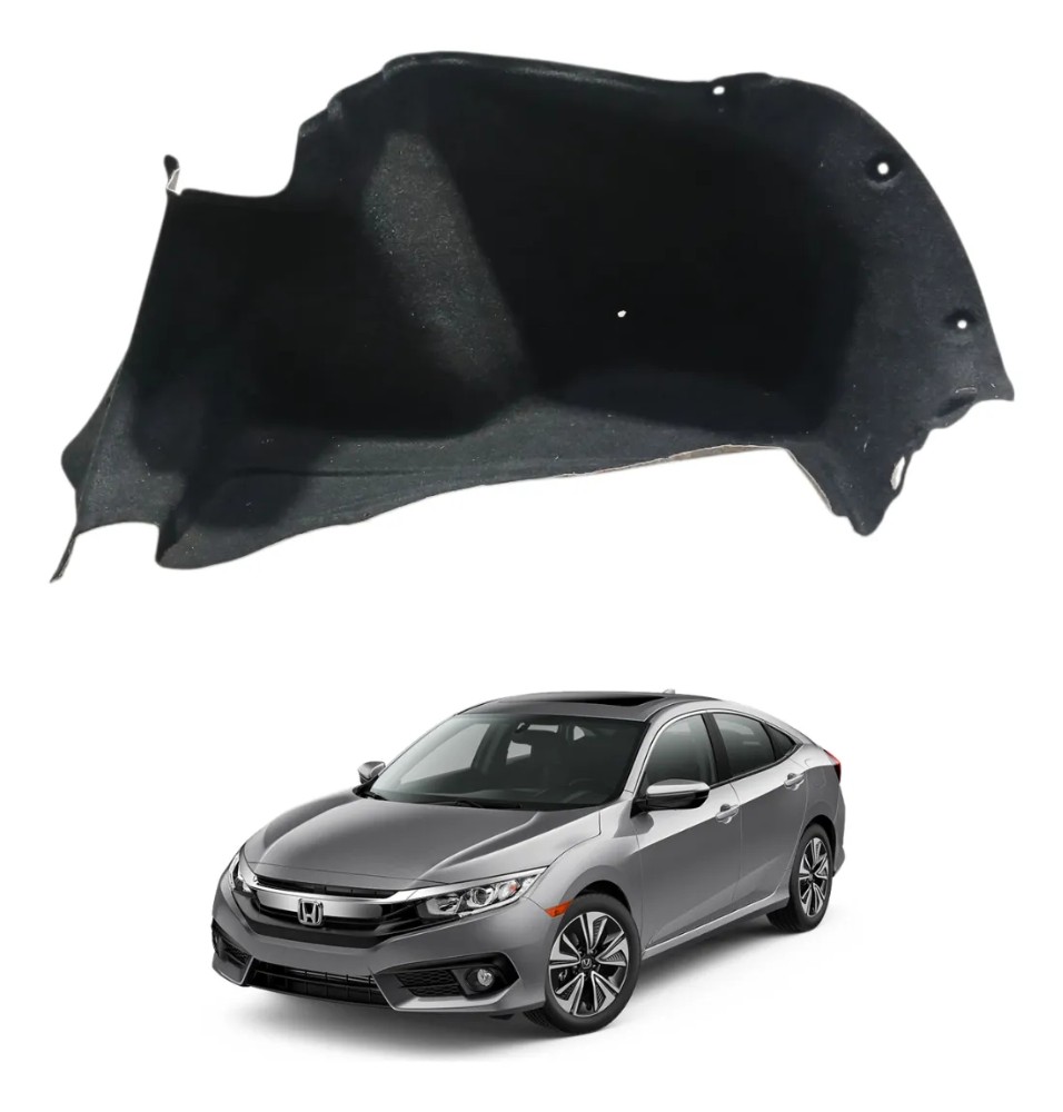Forro Lateral direito porta mala honda civic 2017 2021 40044
