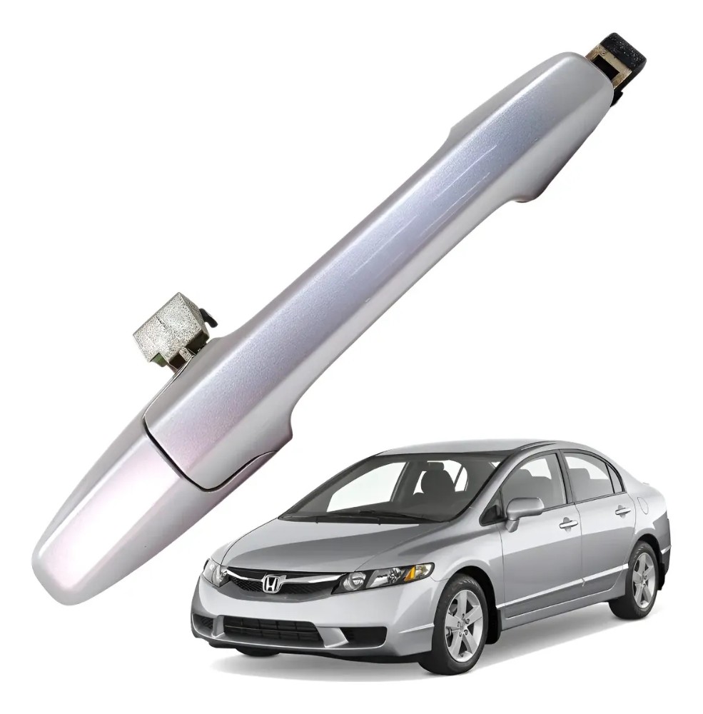 Maçaneta Externa Direita Prata Honda Civic 2007 A 2011 1