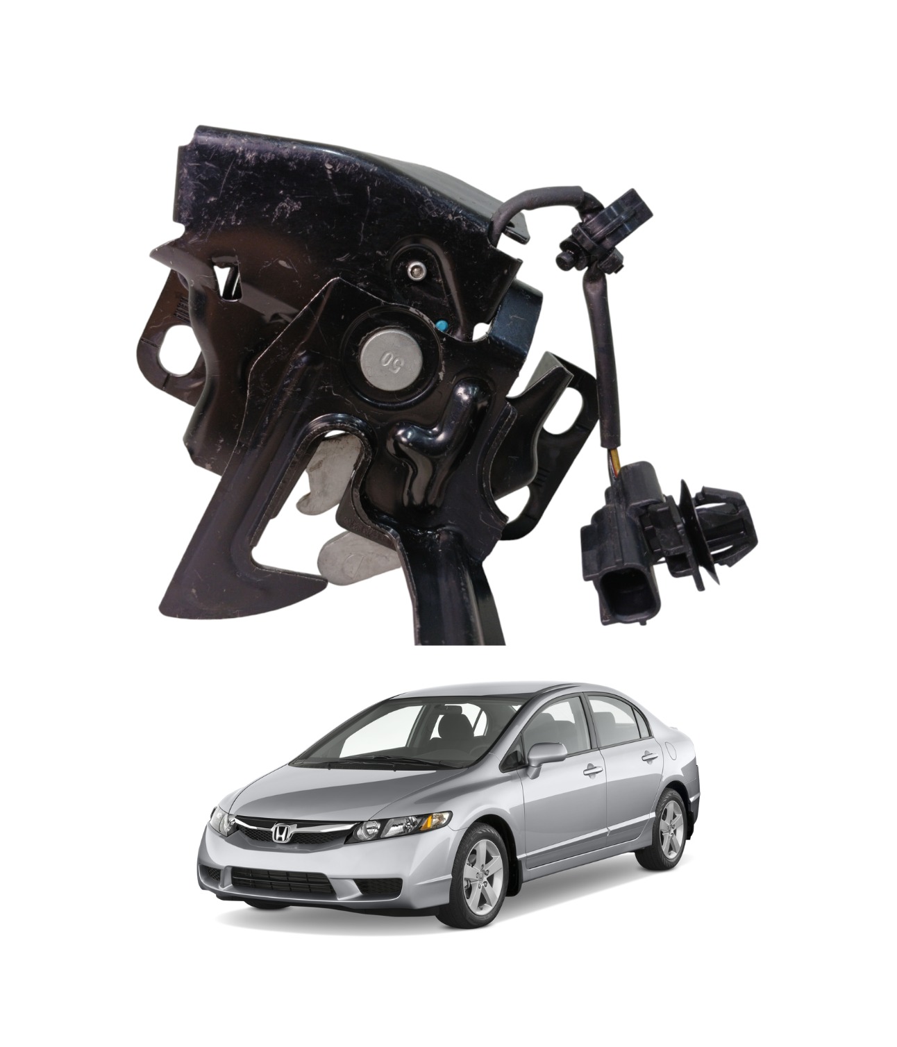 Fechadura Tranca Capo Honda New Civic 2007 A 2011 E2973