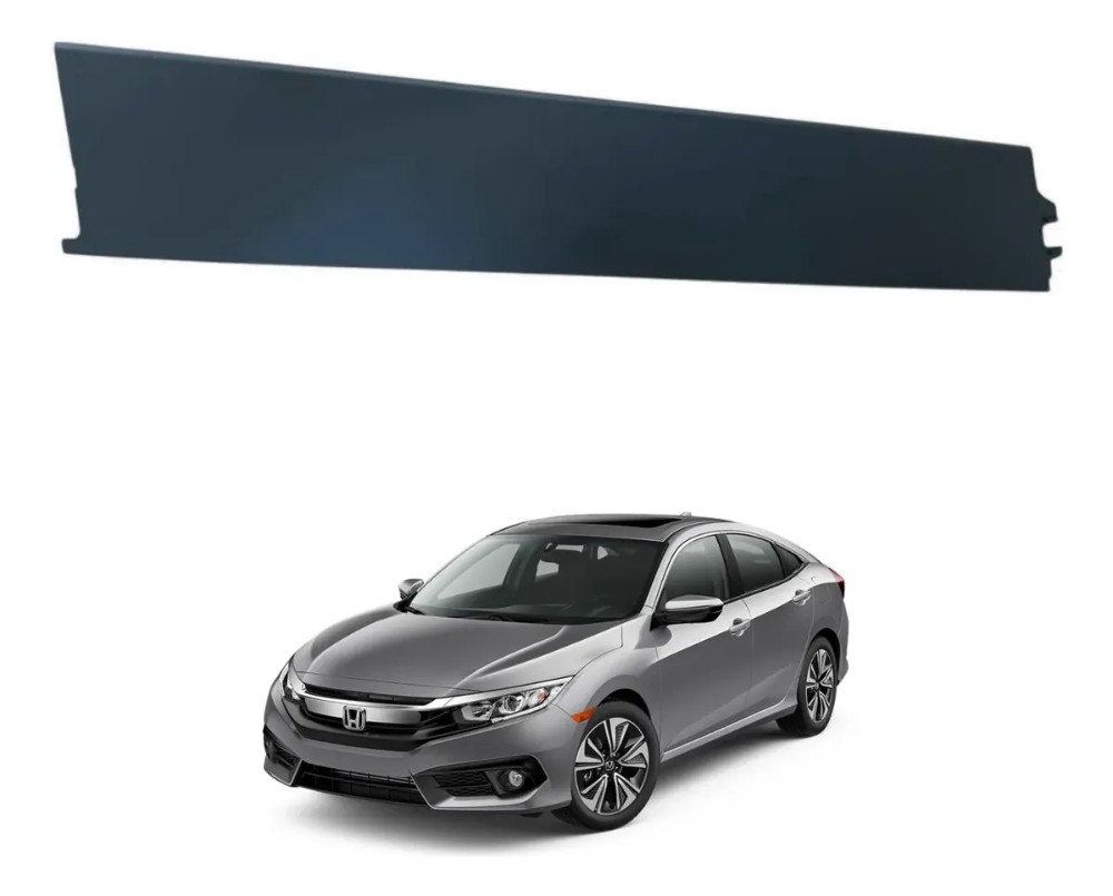 Moldura pprta dianteira esquerda honda civic 2017 2021 39962