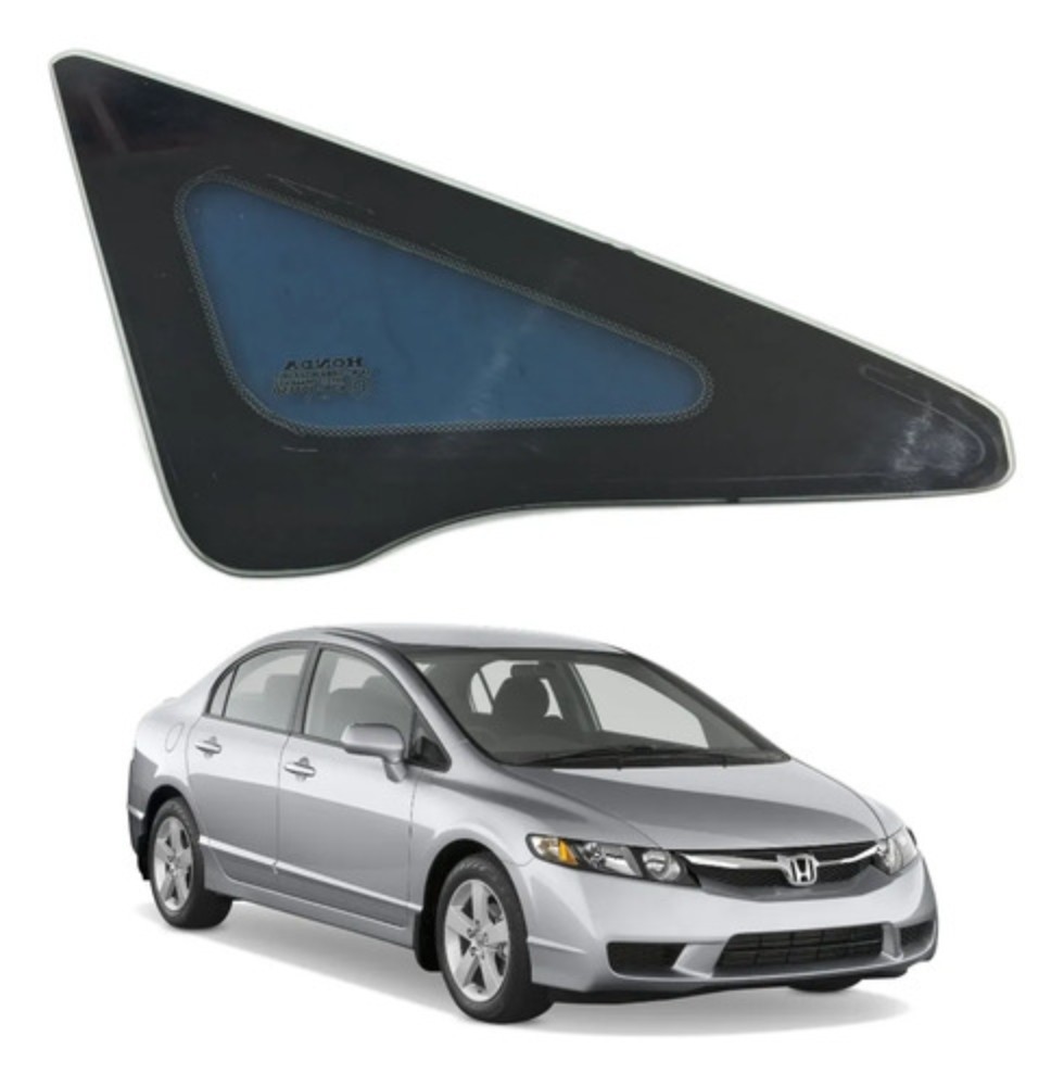 Vidro fixo dianteiro direito honda civic 2007 2011