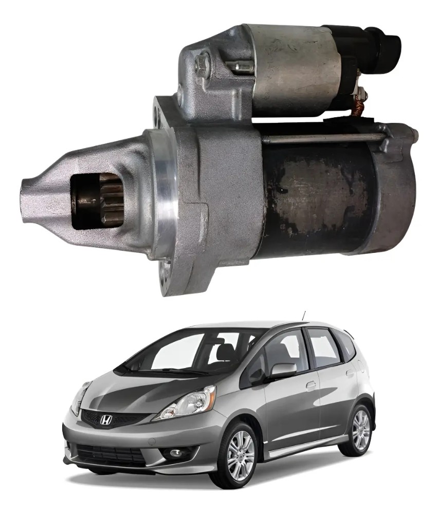 Motor arranque partida honda fit 2009 2014 51187