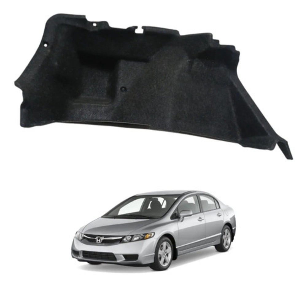 Forro lateral esquerdo porta malas honda civic 2007 2011