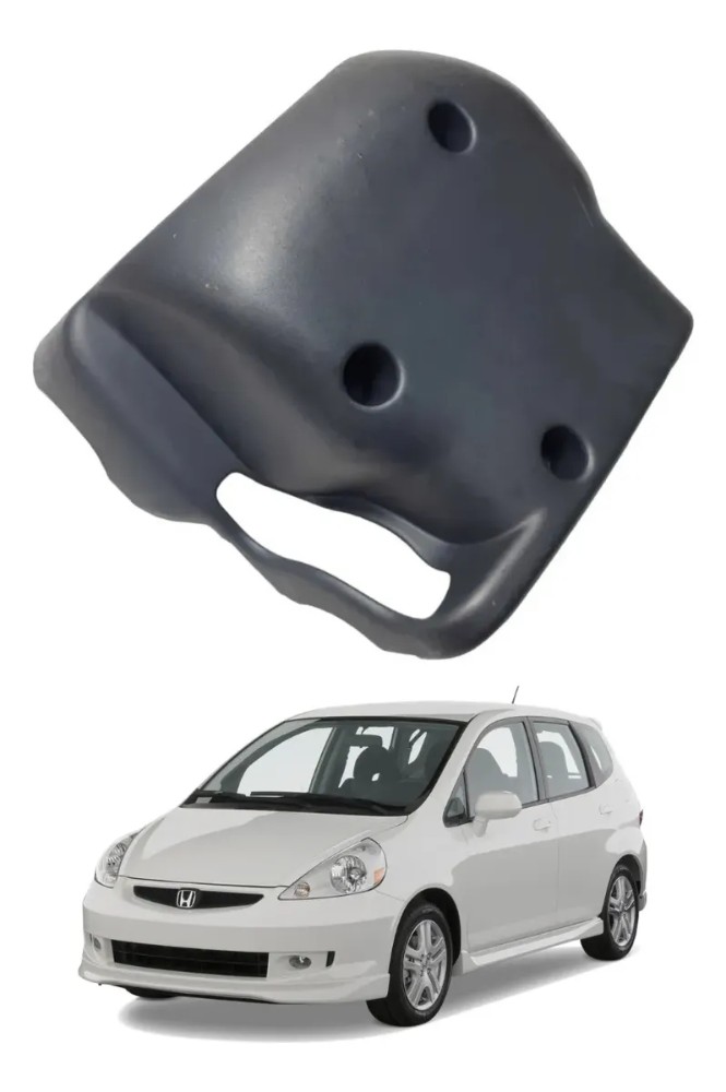 Moldura inferior coluna direcao honda fit 2004 2008 33961