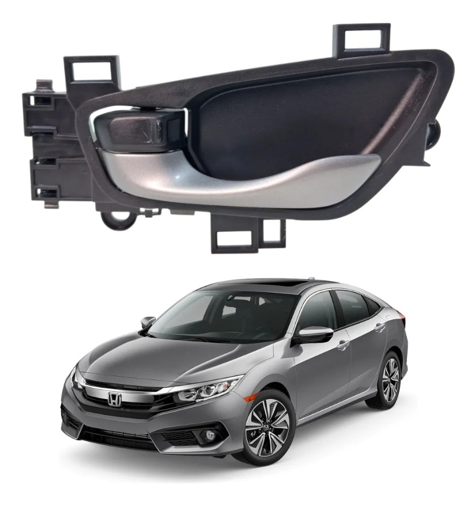 Maçaneta interna esquerda honda civic 2017 2021 40023