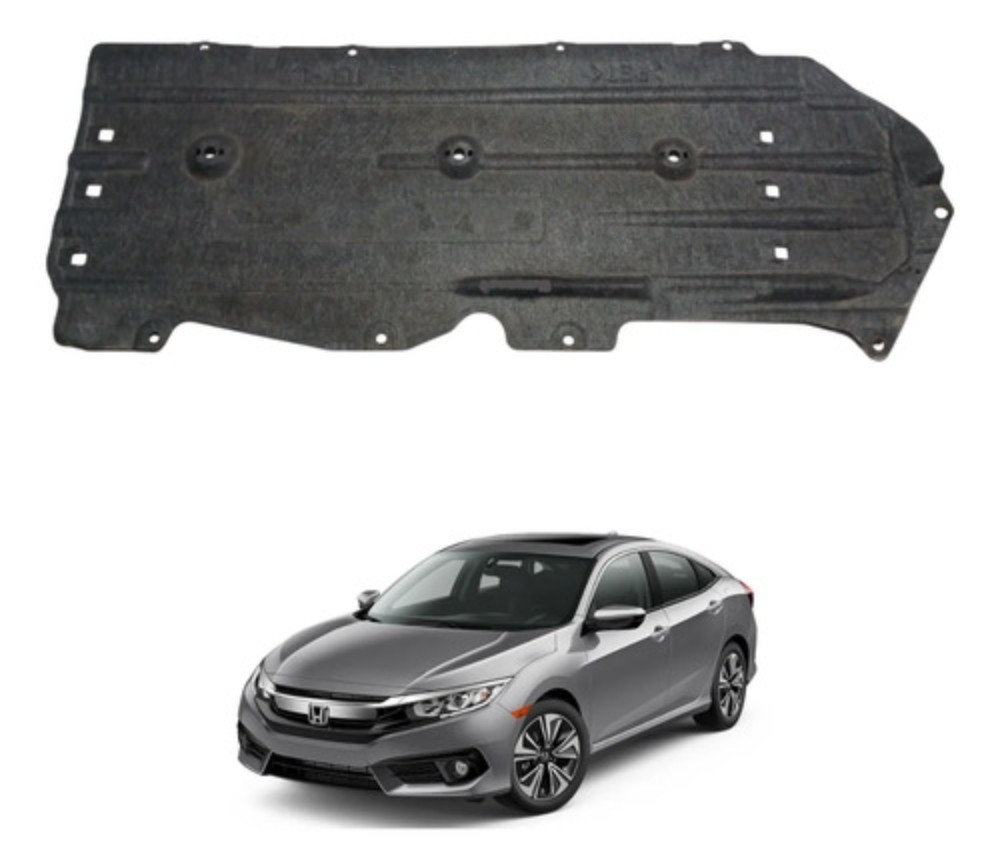 Protetor esquerdo assoalho honda civic 1.5 2017 2021