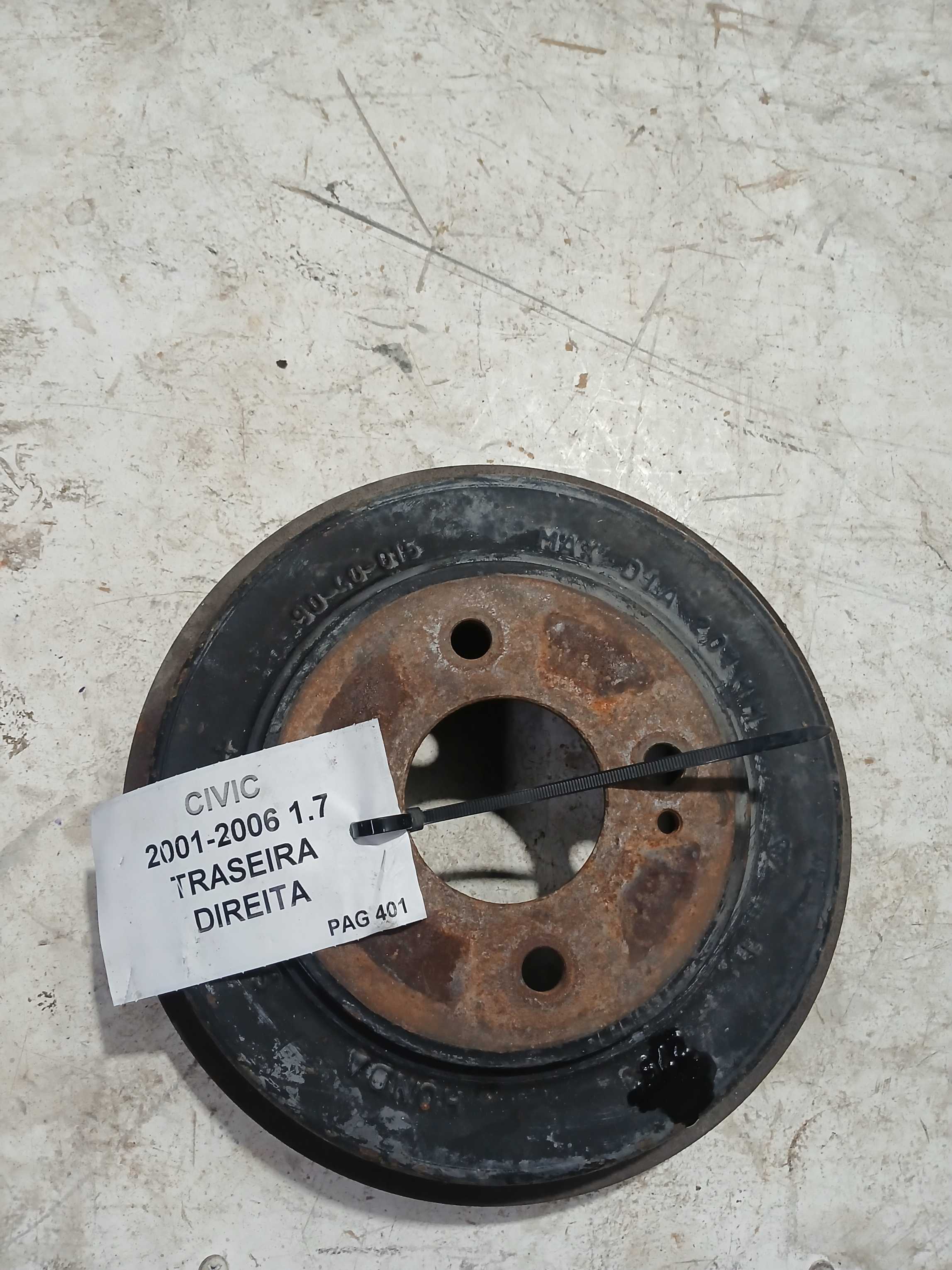 Tambor freio traseiro honda civic 2001 2006 49708