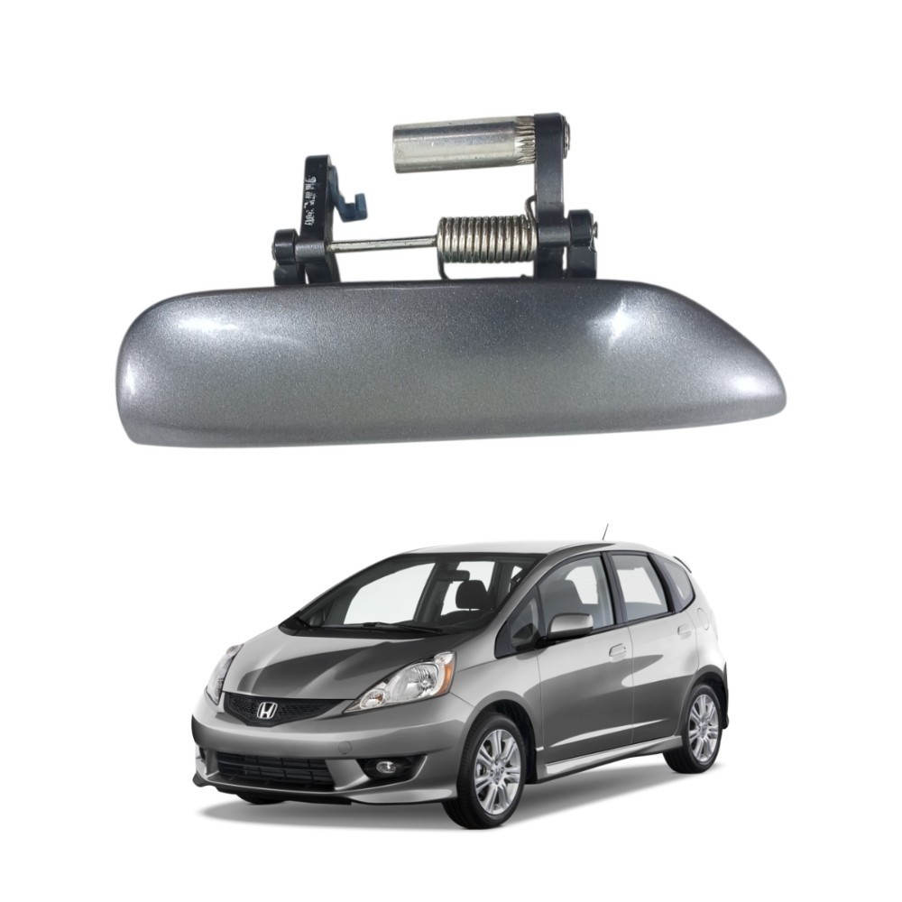 Maçaneta Externa Traseira Esquerda Cinza Honda Fit 2009 2014