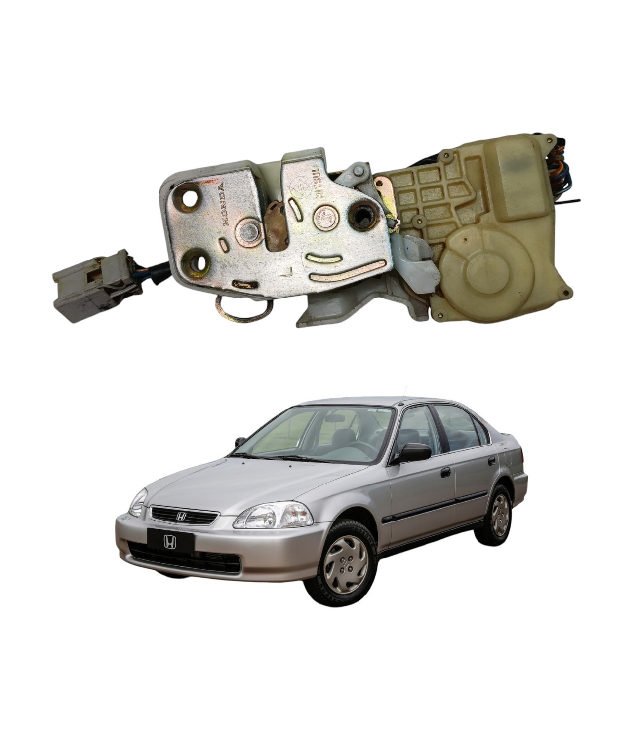 Tranca Porta Dianteira Esquerda Honda Civic 1996 2000 876