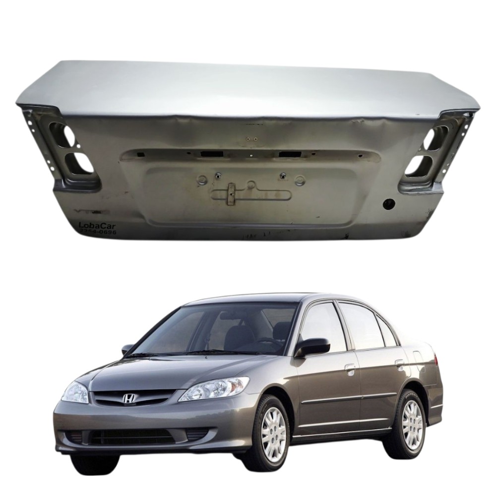 Tampa traseira porta malas honda civic 2001 2006