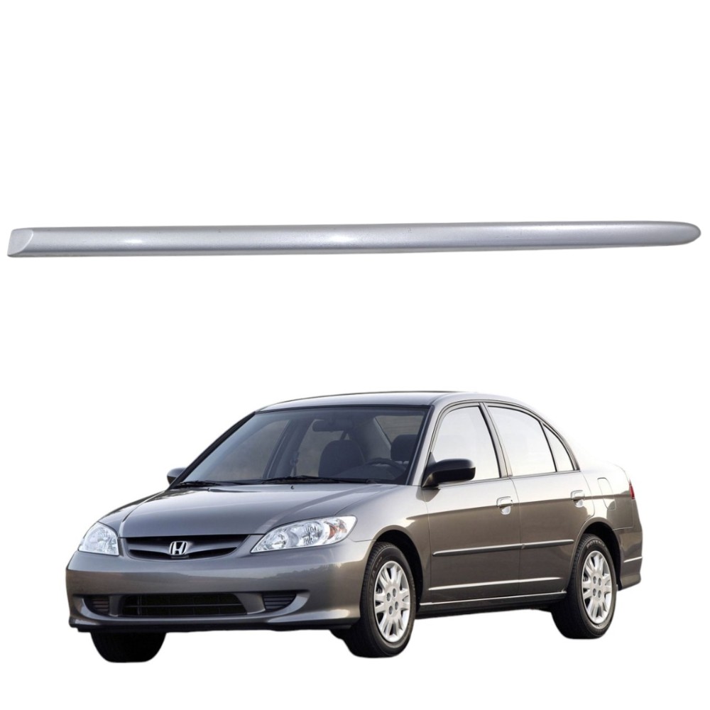 Friso porta traseira esquerda honda civic 2001 2006