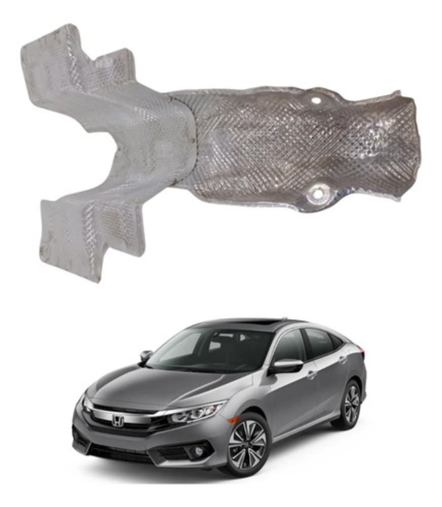 Defletor calor escapamento honda civic 2017 2021 40036