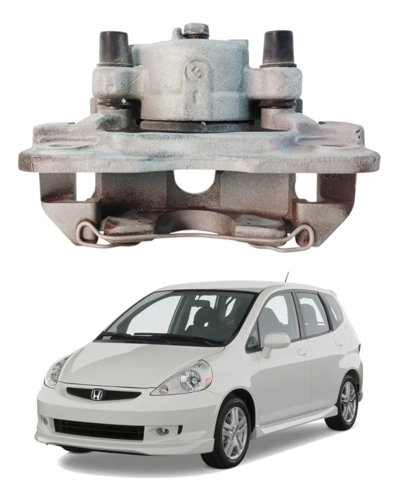 Pinça freio dianteira esquerda Honda fit 2004 2008