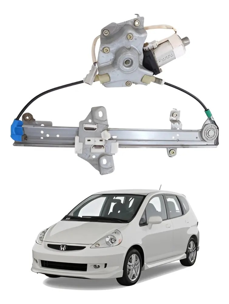 Máquina Vidro Traseira Esquerda Honda Fit 2004 2008 1.4 1.5