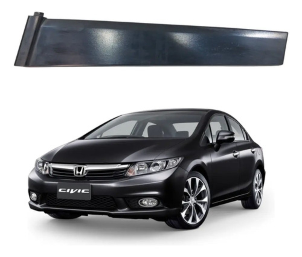 Moldura coluna porta traseira direita honda civic 2012 2016