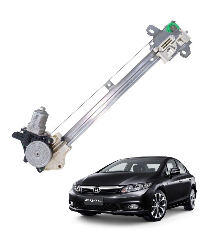 Maquina vidro traseira esquerda honda civic 2012 2016