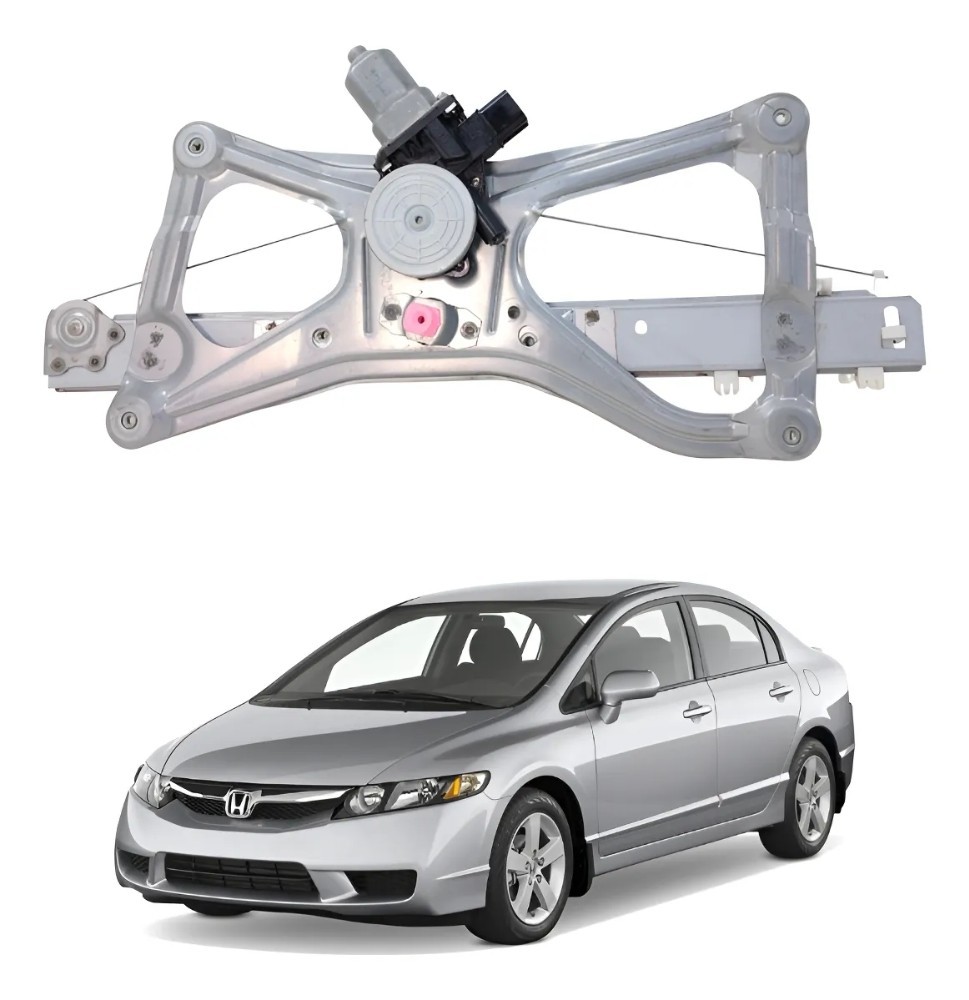 Maquina Vidro Dianteira Esquerda Honda Civic 2007 2011