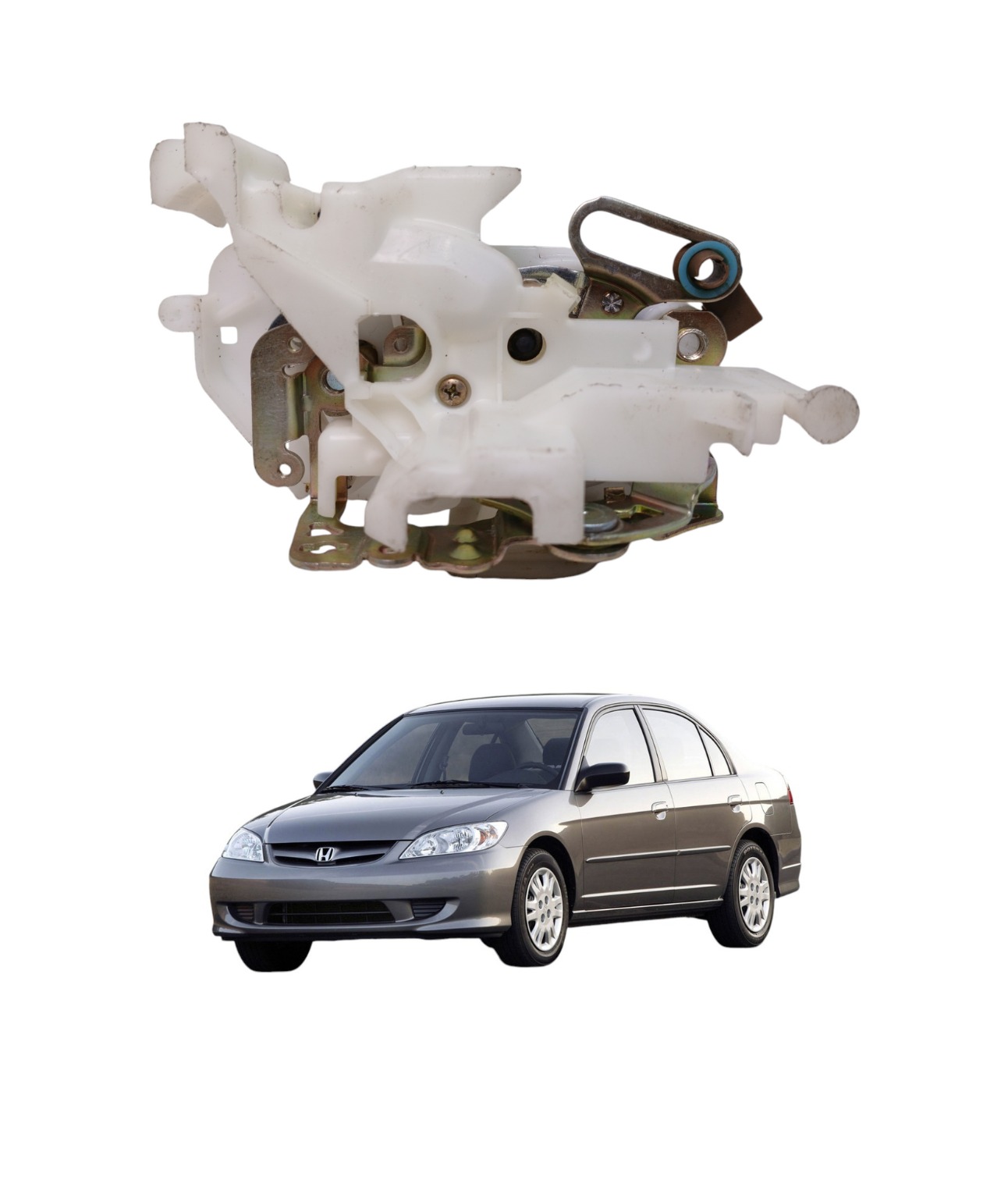 Tranca Porta Dianteira Direita Honda Civic 2001 2006 1764