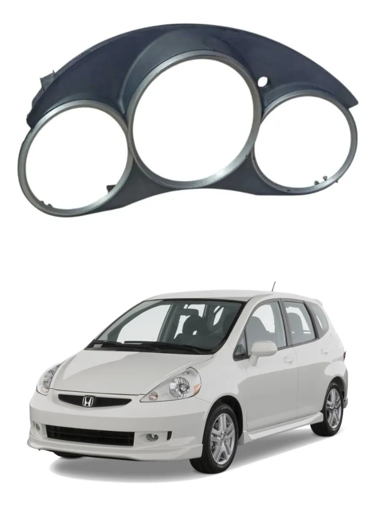Acabamento painel instrumento honda fit 2004 2008 33966